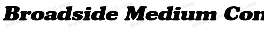 Broadside Medium Condensed字体转换